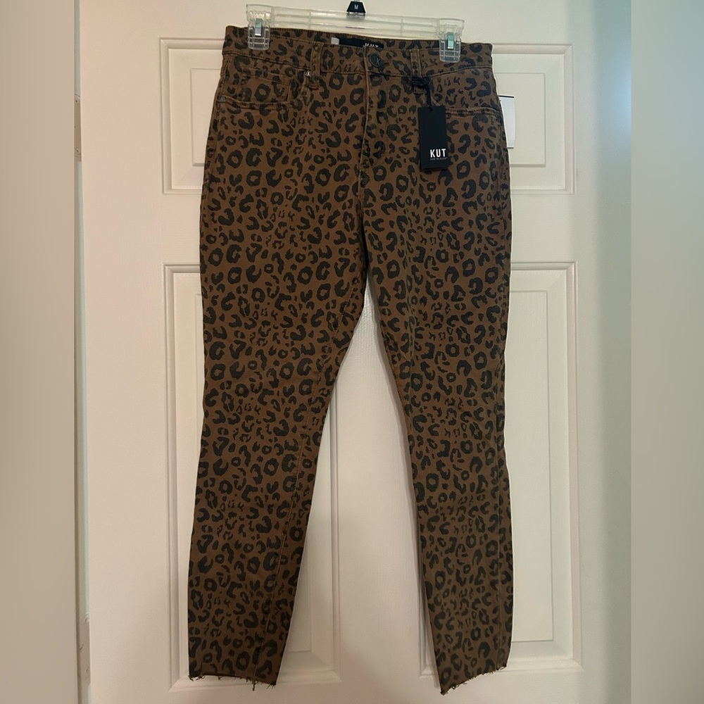 Donna Kut from the Kloth Cheetah Denim Pants